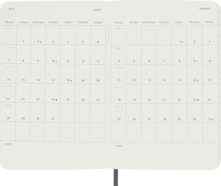 Actual product image Moleskine Daily calendar (Pocket, A6, English)