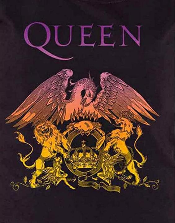 Image du produit Queen T-shirt Womens/Ladies Gradient Crest (XS)
