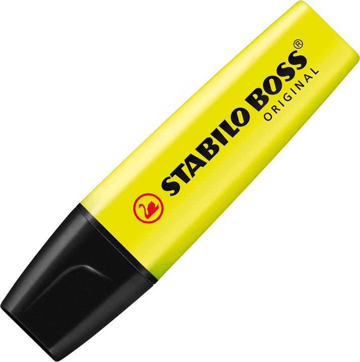 Produktbild STABILO BOSS ORIGINAL Textmarker (Orange, Gelb, Grün, Blau, 5 mm, 4 x)