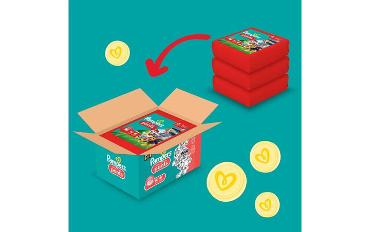 Actual product image Pampers Baby-Dry Pants Paw Patrol (Size 6, Monthly box, 138 Piece)