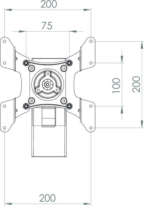 Immagine prodotto VCM Morgenthaler TS 2 Supporto a parete per TV 38,1 cm (15") 94,0 cm (37") Inclinazione+scorrimento (Muro, 37", 15 kg)