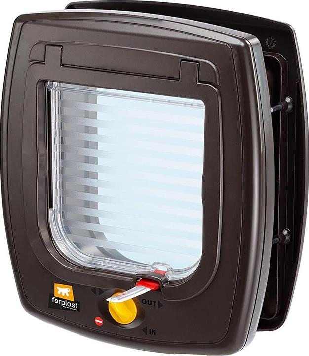 Actual product image Ferplast Swing 7 - Door with magnetic closure for small dogs and cats brown (Magnetic cat flap)