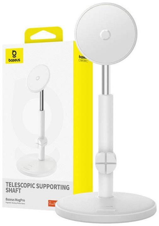 Immagine prodotto Baseus Supporto magnetico per telefono da tavolo MagPro (bianco)