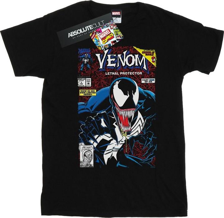 Actual product image Womens/Ladies Venom Lethal Protector Cotton Boyfriend T-Shirt (M)