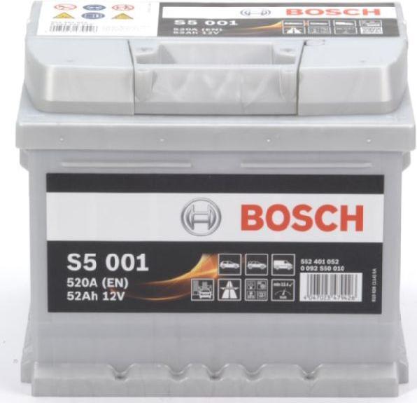Actual product image Bosch Automotive S5 001 (12 V, 52 Ah, 520 A)