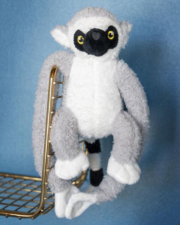 Actual product image Tactic Jungle Mates soft toy - Lemur Maki Grey Black (27 cm)