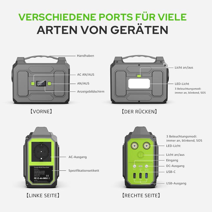 Actual product image SinKeu Tragbare Powerstation (99 Wh, 1.50 kg)
