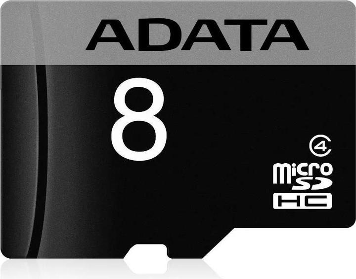 Actual product image Adata microSDHC Card 8GB,, Class 4 (8 GB, microSDHC)