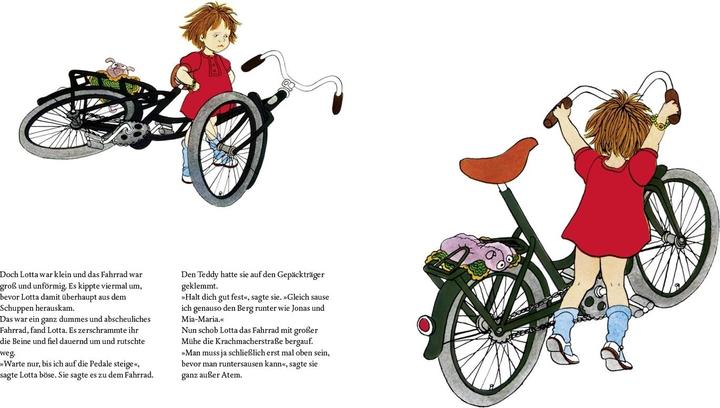 Immagine prodotto Na klar, Lotta kann radfahren! (Tedesco, Astrid Lindgren, Ilon Wikland, Thyra Dohrenburg, 1972)