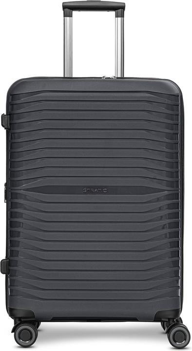 Actual product image Stratic Shine 4-wheel trolley 65 cm with expansion fold (69 l, M (50 - 90l))