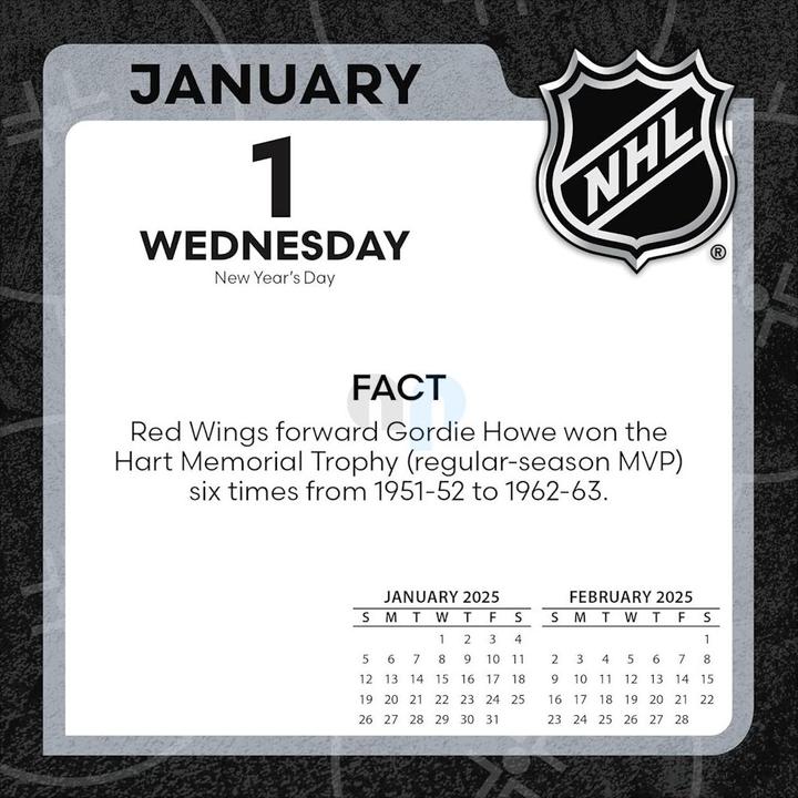 Immagine prodotto NHL - All Team - Calendario da tavolo 2025 (Spagnolo, Italiano, Inglese, Tedesco, Francese)