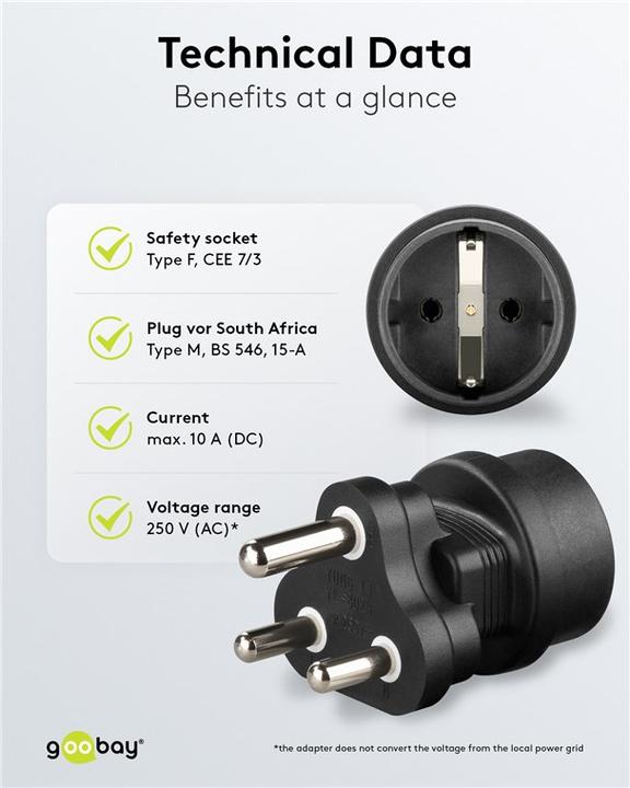 Actual product image Goobay Mains adapter