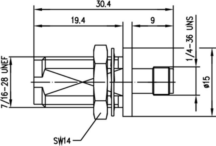Image du produit Telegärtner Adaptateur coaxial TNC femelle