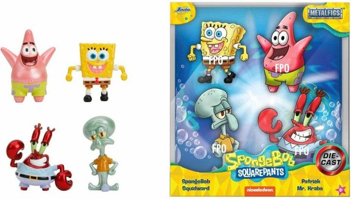Image du produit Jada Sponge Bob 4-Pack