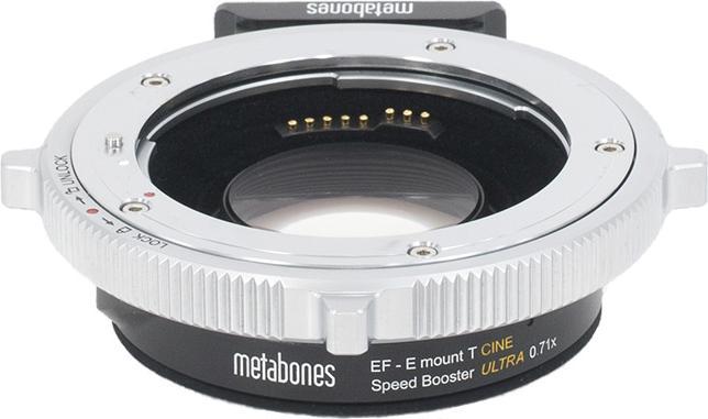 Actual product image Metabones MB SPEF-E-BT3, Canon EF, Sony E, Sort, Sølv, A9, A7RIII, A7RII, A7R, A7SII, A7S, A7II, A7