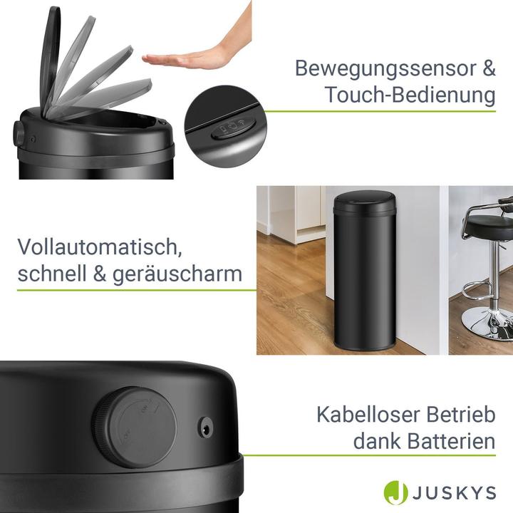 Image du produit Juskys Automatischer Mülleimer mit Sensor (50 l)