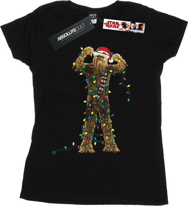 Star Wars Chewbacca Christmas Lights TShirt (L)