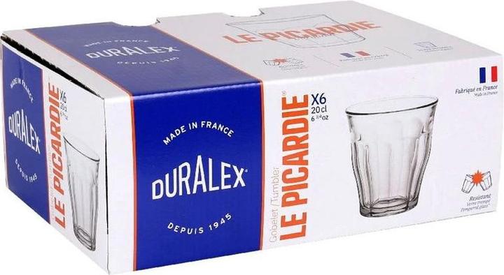 Image du produit Duralex Confection 6 verres Picardie (0.22 l, 6 x)