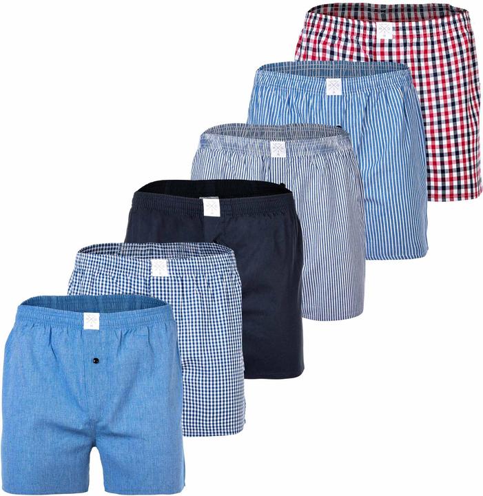 Produktbild Mg-1 Web-Boxershorts Casual Locker sitzend (XXL, 6er Pack)