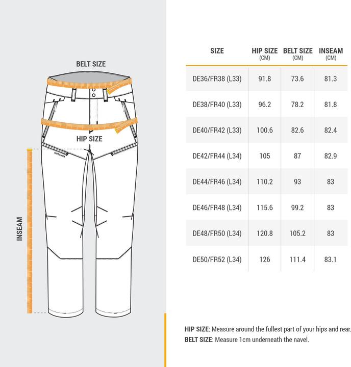 Immagine prodotto Quechua Pantaloni da trekking da uomo caldi e idrorepellenti per escursioni invernali - SH500 Mountain (44)