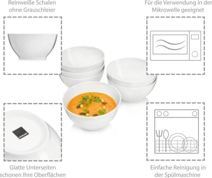 Actual product image Sänger Geschirr Soup bowls Sunfort (0.90 l, 6 x)