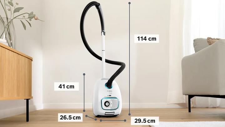 Produktbild Bosch Hausgeräte Serie 4, Staubsauger mit Beutel, ProHygienic, Weiss, BGD41HYG