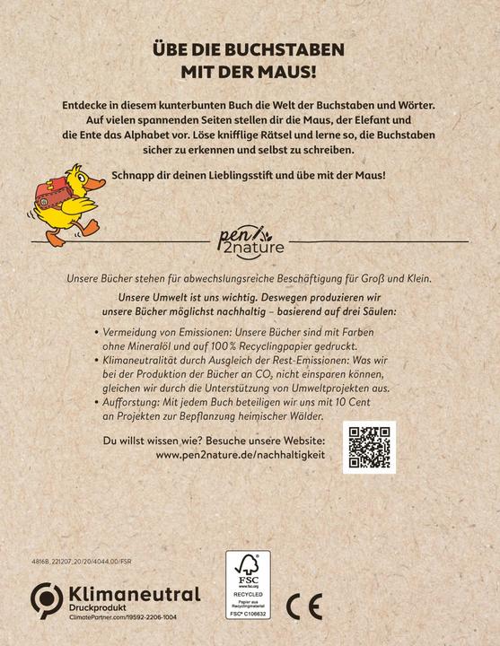 Produktbild Buchstaben üben mit der Maus (Deutsch, pen2nature, 2023)