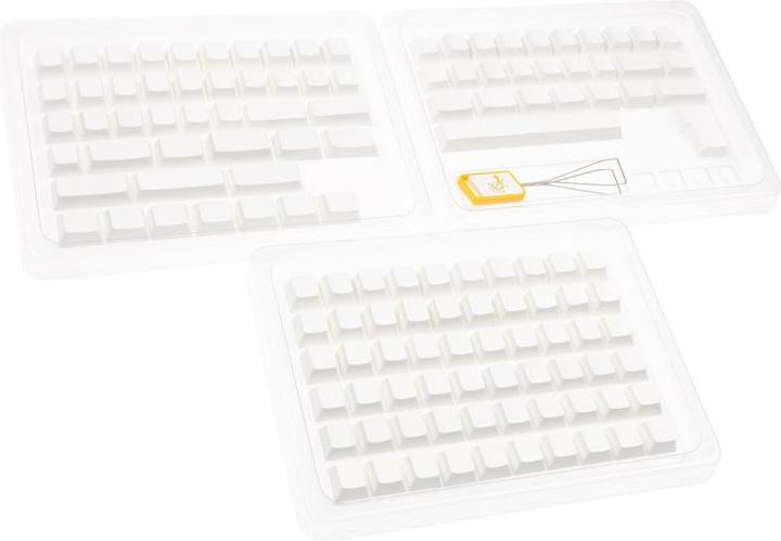 Nutritional values and ingredients Ducky Blank white PBT set, cherry profile - 133 keycaps