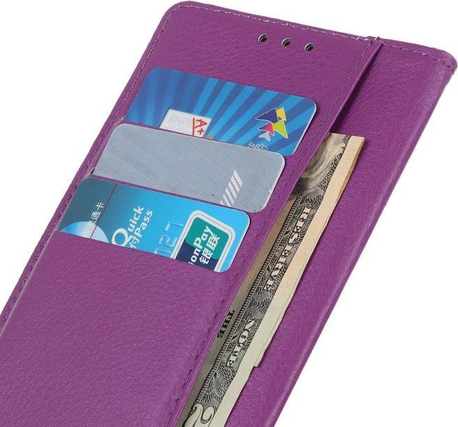 Actual product image MU Classic Litchi Leather Bookcover Series (Motorola Moto G13, Motorola Moto G23)