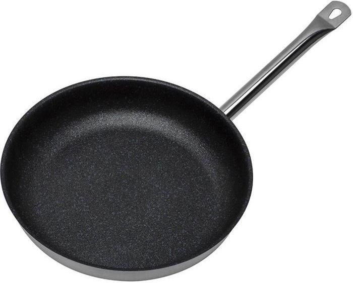 Productafbeelding GSW Koekenpan LE CHEF PROFILE 28 cm roestvrij staal met antiaanbaklaag INDUCTIE (Koekenpan, Roestvrij staal)