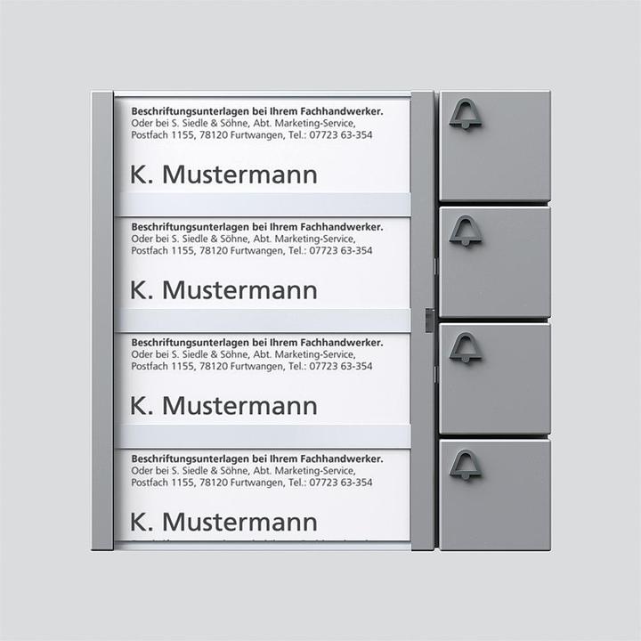 Produktbild Siedle Tastenmodul 4 Tasten TM 612-4 SM 200035528-00