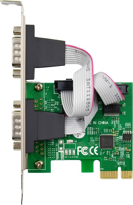 Image du produit InLine Carte d'interface, 2x série 9 broches, PCIe (PCI-Express)