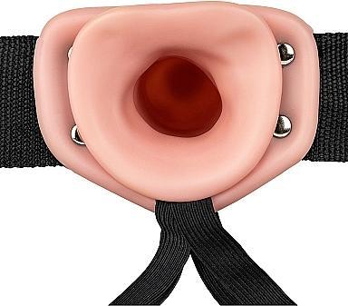 Produktbild RealRock Vibrating Hollow Strap-on No Balls - 10" / 24,5 cm