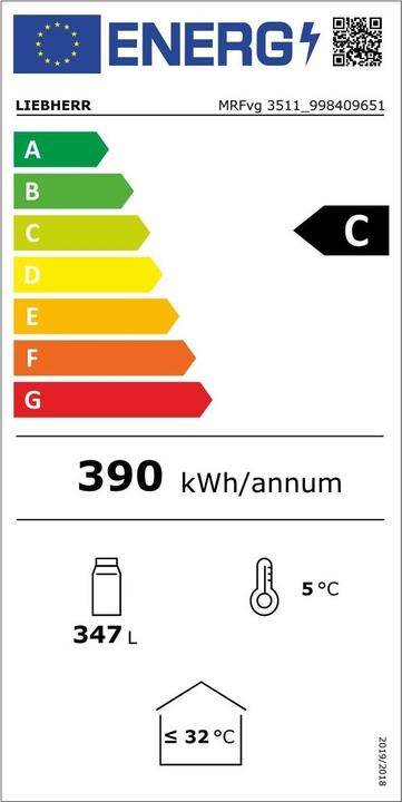 Energy Label Liebherr MRFVG-3511 (250 l)