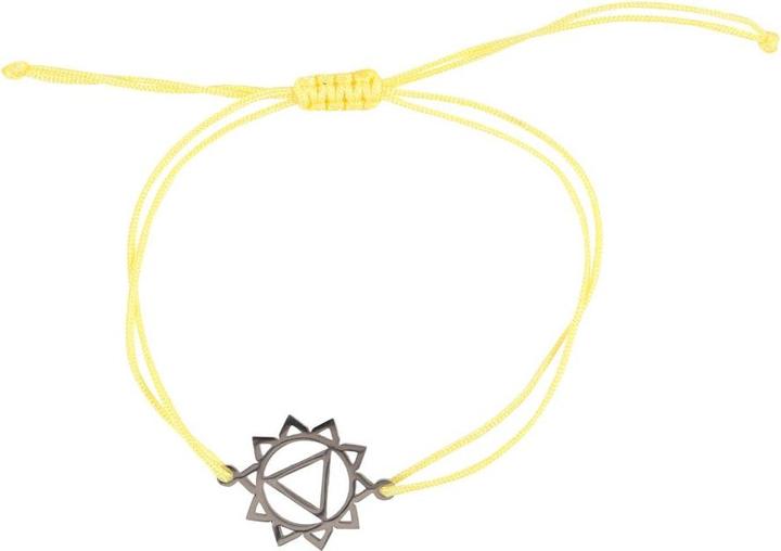 Produktbild Something Different Solarplexus Chakra ArmbandAnhänger Faden Stahl (100% synthetisches Material)