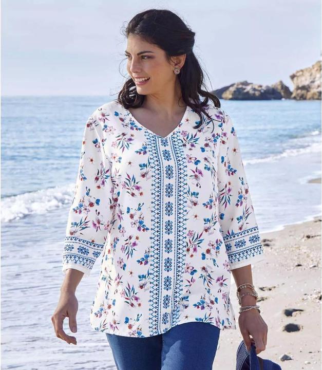 Actual product image Atlas For Women Womens/Ladies Floral Crepe Blouse (L)