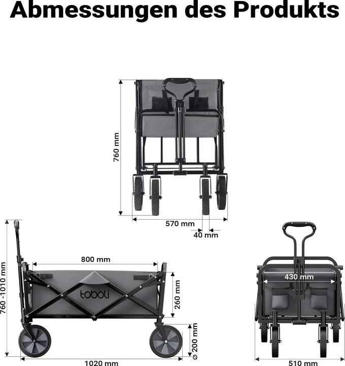 Actual product image Toboli Folding dolly