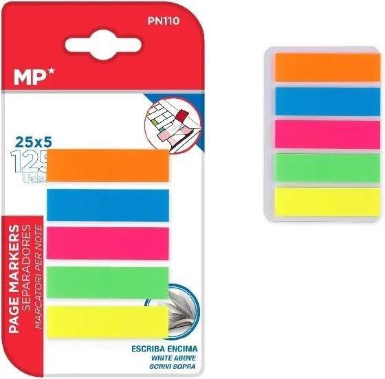 Image du produit Donau Fluo-Indexblätter 45x12mm 5x25K (45 x 12 mm)
