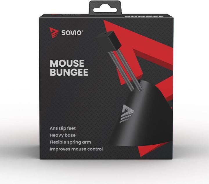Image du produit Savio Mouse Bungee Support de câble de souris Bras flexible stable et antidérapant MB-01