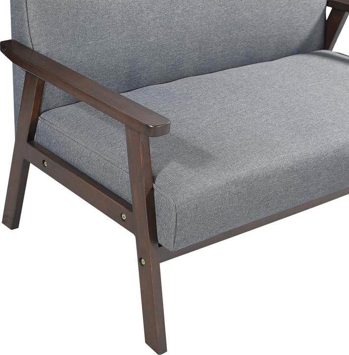 Image du produit En.Casa 2-Sitzer Polstersofa Kinda 121x69x75 cm Grau (2 places)