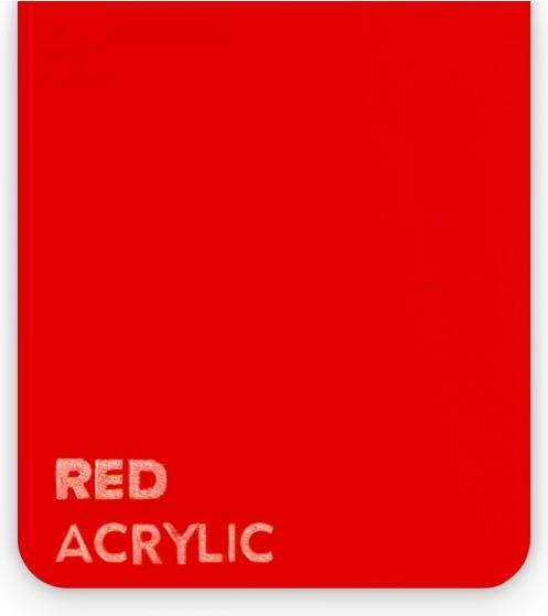 flux Piastra in vetro acrilico - Beambox Pro - Rosso (37.50 cm, 60 cm)