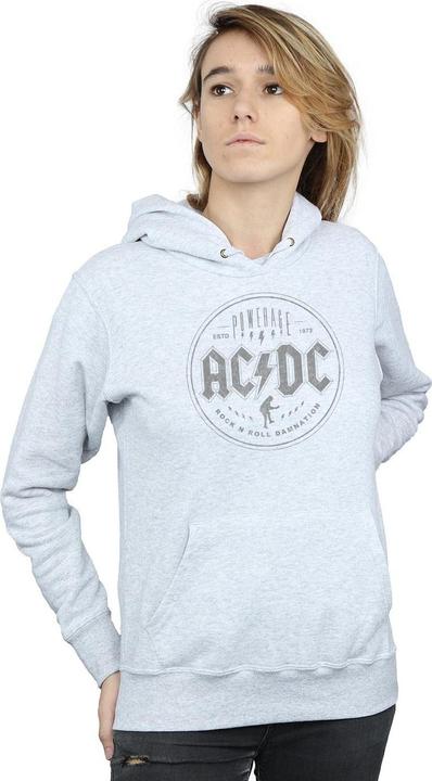 Actual product image AC/DC Womens/Ladies Rock N Roll Damnation Black Hoodie (L)