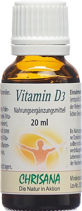 Produktbild Chrisana Vitamin D3 Tropfen (1 Stück, Flüssigkeit, 0.02 g)
