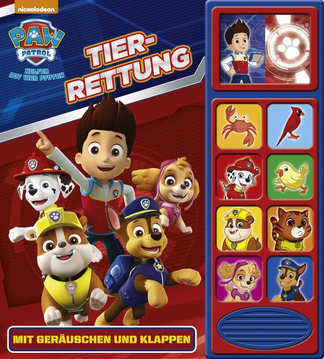 Produktbild PAW Patrol, Tier-Rettung - Klappen-Geräusche-Buch (Deutsch, Phoenix International Publications Germany GmbH, 2018)