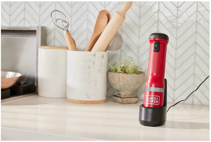 Produktbild Black & Decker Stabmixer Kitchen Wand Rot, 2-teilig