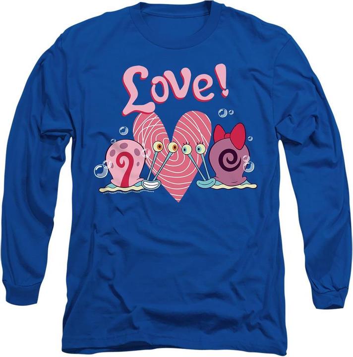 Immagine prodotto Spongebob Squarepants Valentine's Love Maglietta Gary e Snellie Adulto Unisex (L)