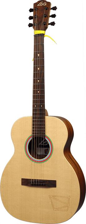 Actual product image Lâg Guitars Vianney Signature Travel (Semi acoustic guitar, Mahogany, Spruce)
