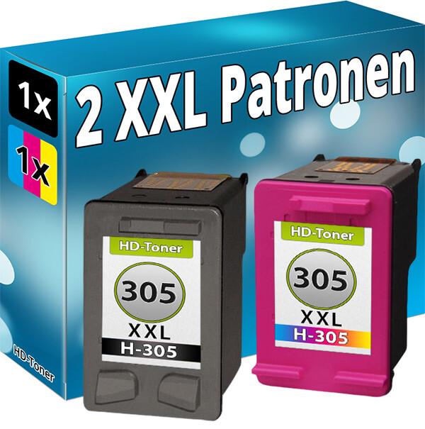 Produktbild Druckfuxx 2x Tinte Patronen für HP 305 XL DeskJet 2710 2720 2721 2722 2723 2724