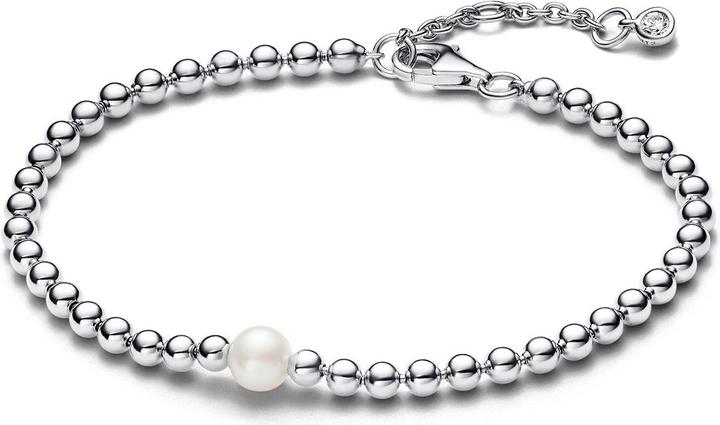 Actual product image Pandora Bracelet Treated Freshwater Cultured Pearl & Beads (16 cm, Sterling silver 925)