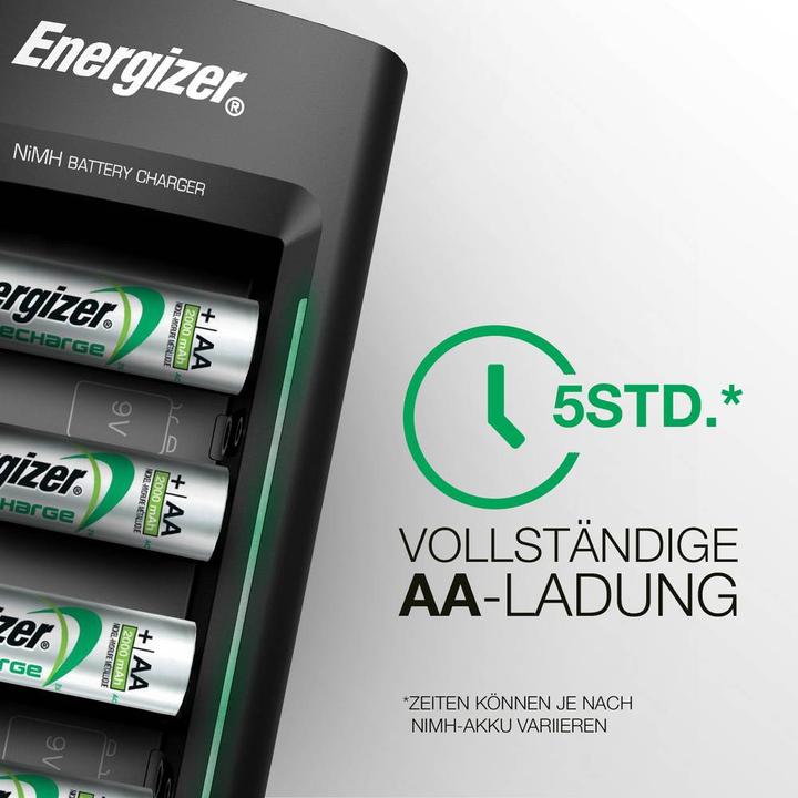 Produktbild Energizer Recharge Universal (1 Stk., D, AAA, AA, 9V Block, 2300 mAh, Ladegerät ohne Akku)